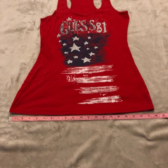Vintage Americana Red/Blue/White Guess Tank Top - Picture 3 of 8